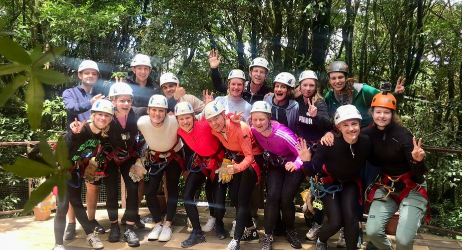 Groepsfoto canopy tour